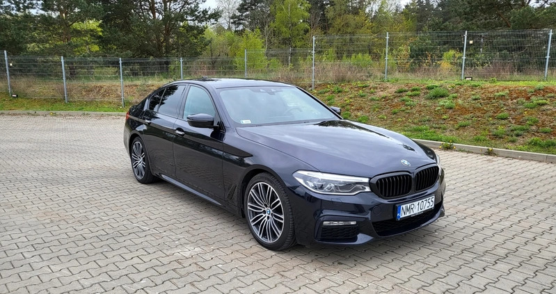 BMW Seria 5 cena 160000 przebieg: 185000, rok produkcji 2018 z Mrągowo małe 29